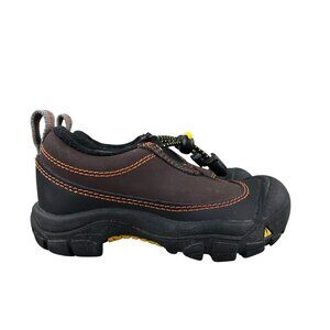 Keen Kids Size 8 Dakota Brown Waterproof Leather Outdoor Trail Hiking Shoes